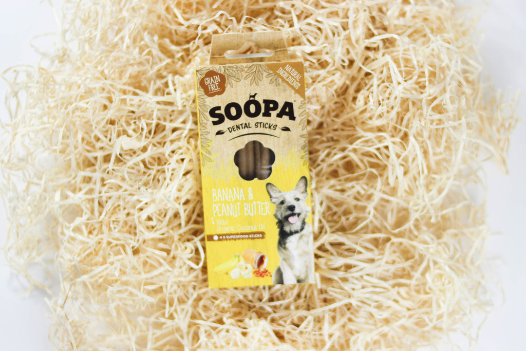 Soopa Banana and Peanut Butter Dental Sticks, 100g